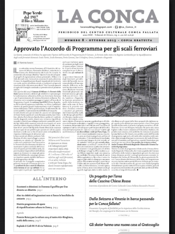 La_Conca_it's tweet photo. È disponibile il nuovo numero di ottobre! #LaConca #Milano #Zona5 https://t.co/50hTQi0QiI https://t.co/4CHnXVnK4Z