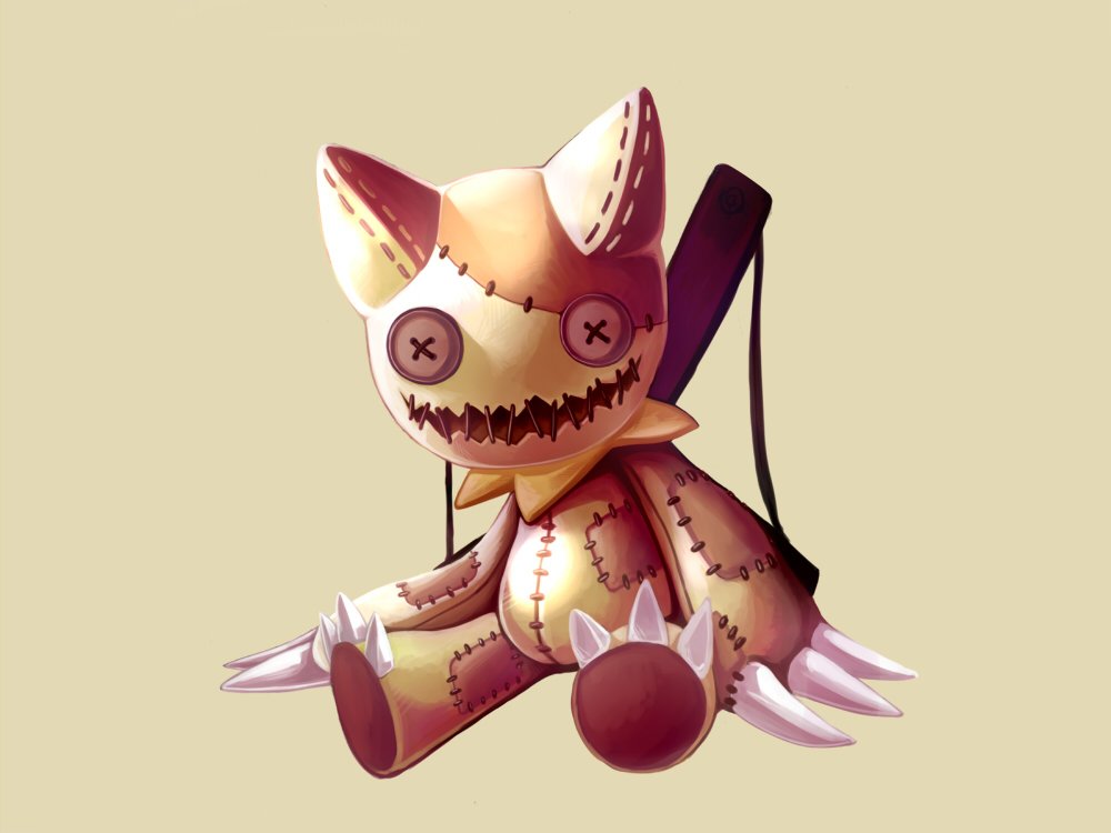 パペット 人形モンスターさん 荒木まことのイラスト