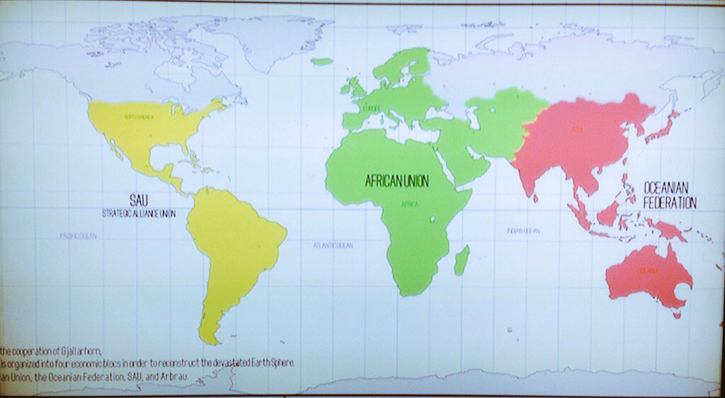 佐呂間天 この世界地図を見る限りオルフェンズの地球はsau戦略同盟連合 アフリカ連合 オセアニア連邦の3大勢力 があると ガンダム00の勢力図と微妙に違うのが面白い むしろフロントミッションシリーズのそれに近いかな T Co Aiqlrzaoig