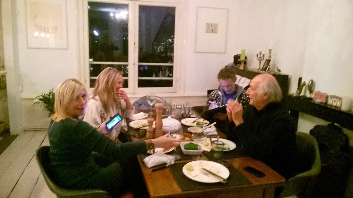 Was gezellig bij de buurvrouw gisteren met Peter Koelewijn