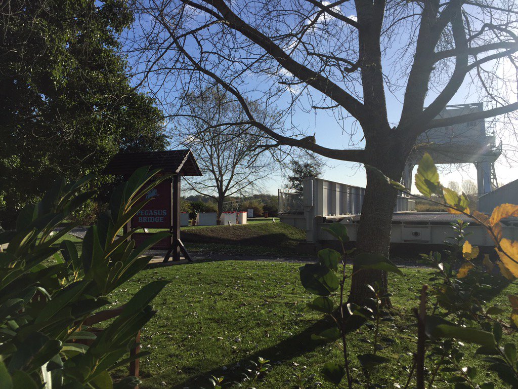 AltyAirCadets's tweet photo. Fab weather at Pegasus Bridge to start our day. @318Sale @2448PoyntonSqn @gmaircadets #145ontour #Normandy2015 https://t.co/kWt1nUJN2i