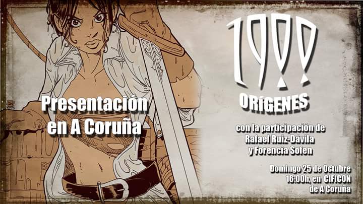 fali_ruizdavila's tweet photo. Hoy, a las 16h, en la #CIFICON de A Coruña, haré presentación de 1900: Orígenes junto a @NoBirdsSing https://t.co/sgpfcimPrh