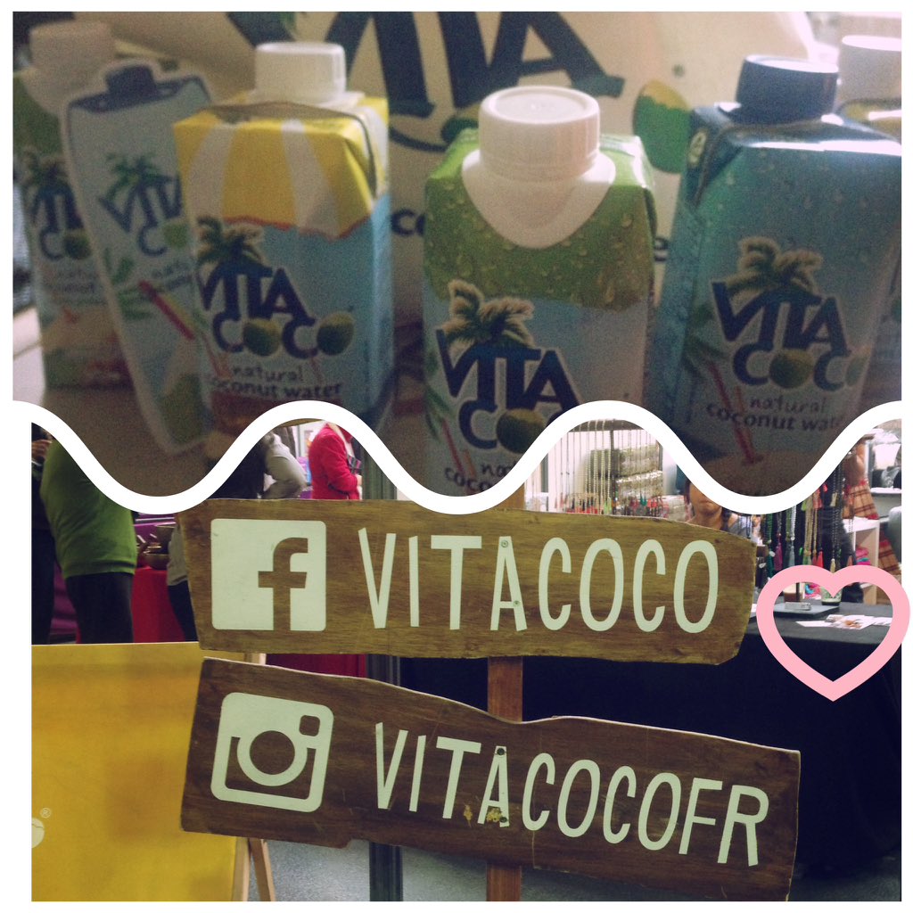 soberrybanana's tweet photo. @VitaCocoFR lovely goodies au @YogaFestival_FR #Bikinifriendly #natural #coco pineapple new flavor!Felt likesummer! https://t.co/SSwyNFPStE