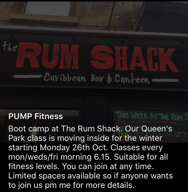 PUMP_Fitness1's tweet photo. Because we don't want you catching a cold... ๐ช๐ปโ๏ธ #Glasgow #fitfam #bootcamp #therumshack https://t.co/LTTxKaCb3I