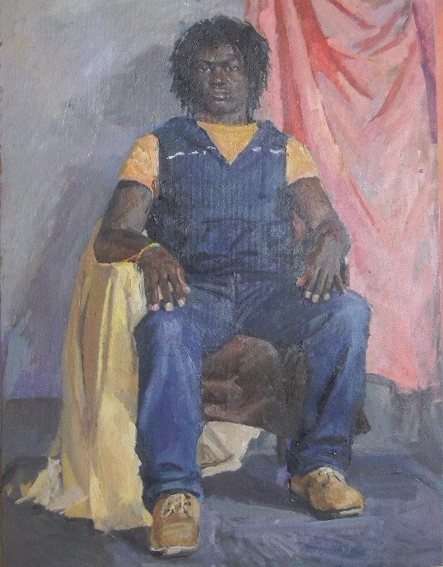 portrait of a young man . 60*80 Canas/Oil 2013