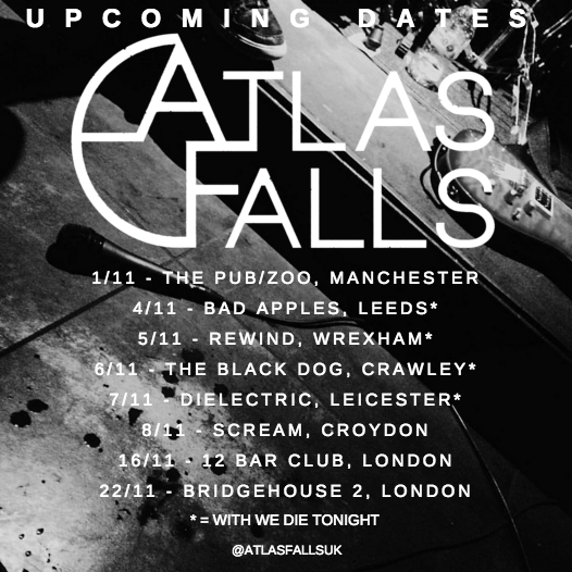AtlasFallsUK's tweet photo. Playing a lot of shows in November. Here's a complete list of every date:
#fatlasballs #metal #london #manchester https://t.co/AqDei3OwaN