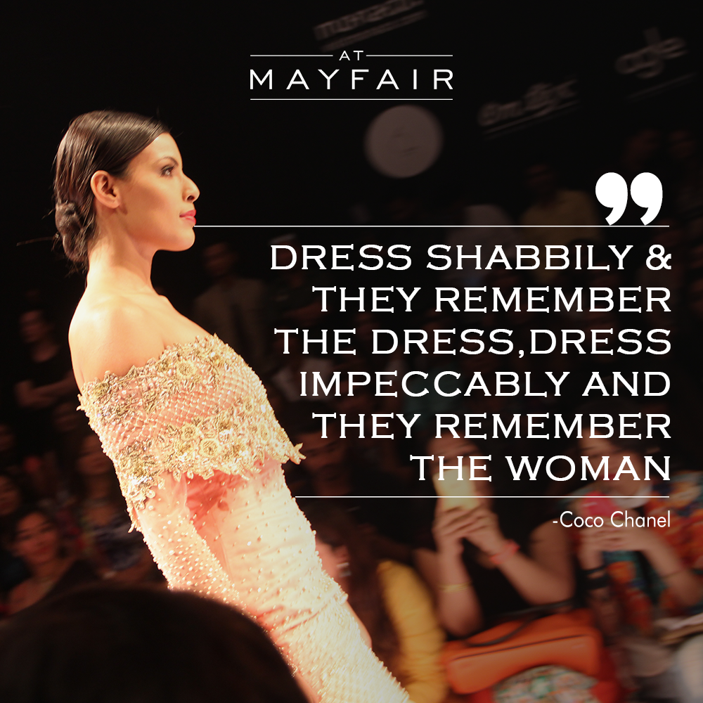 AtMayfair's tweet photo. #Weekend #fashion #wisdom from #atmayfair! 
#lfw15 #afw #london #paris #milan #fashionistas #coco #Chanel https://t.co/g2gLzazs5P
