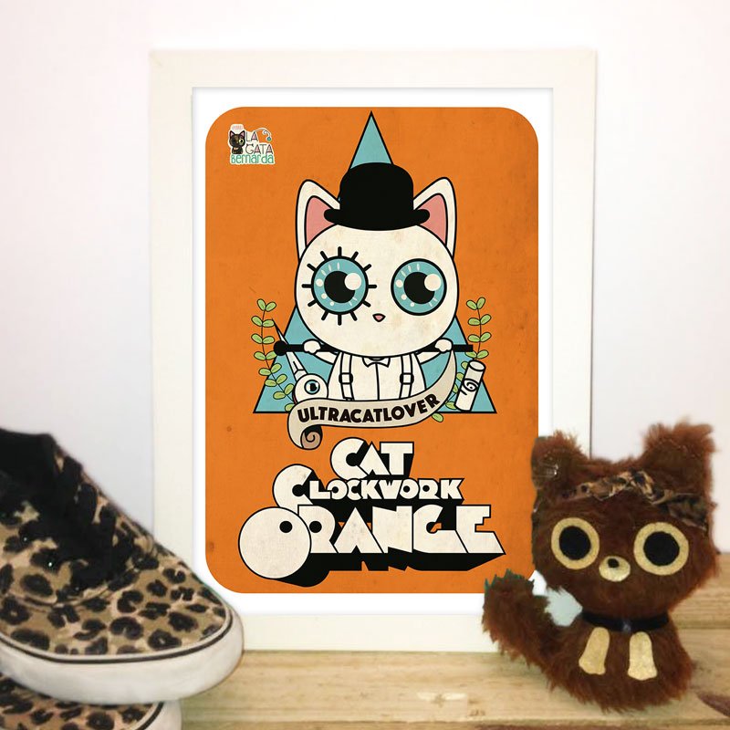 LaGataBernarda's tweet photo. #ClockworkOrange ,Stanley Kubrick nunca imaginó que la ultraviolencia pudiese ser tan adorable! #lanaranjamecanica https://t.co/a54zzAjeAJ
