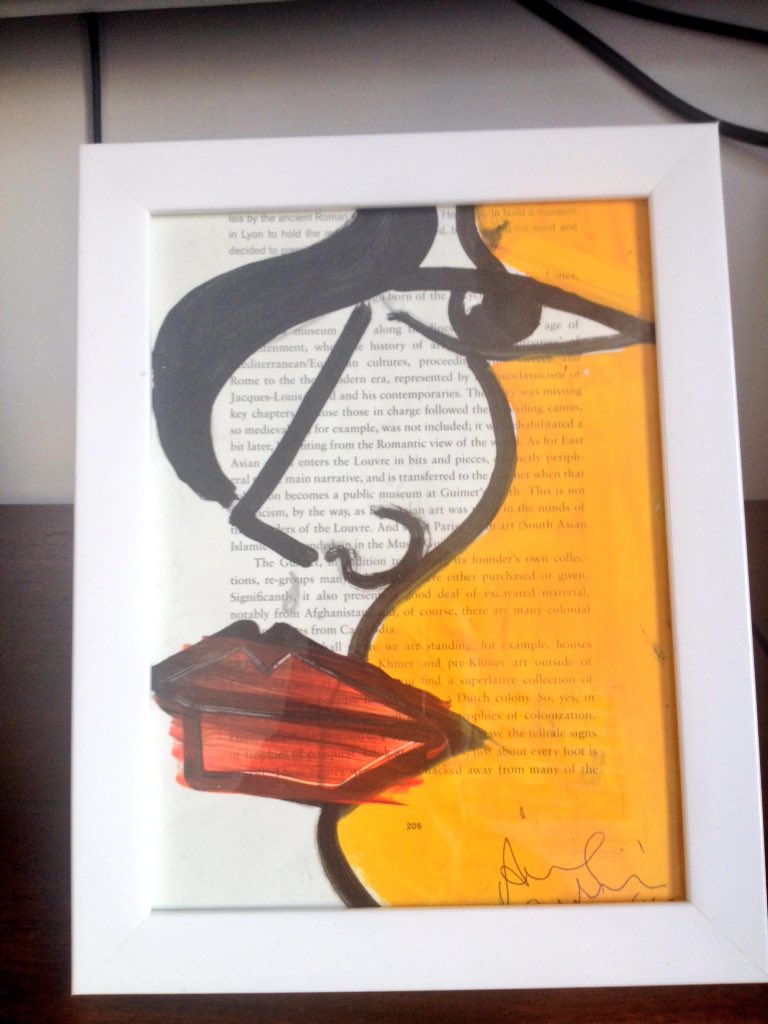 jaylebob's tweet photo. @annalaurini a lady gave me this and signed it... I framed it... &amp; now I see you all around London - was it u I met? https://t.co/OsqebV6Hf2