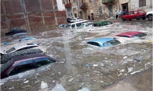 شوارع الأمطار