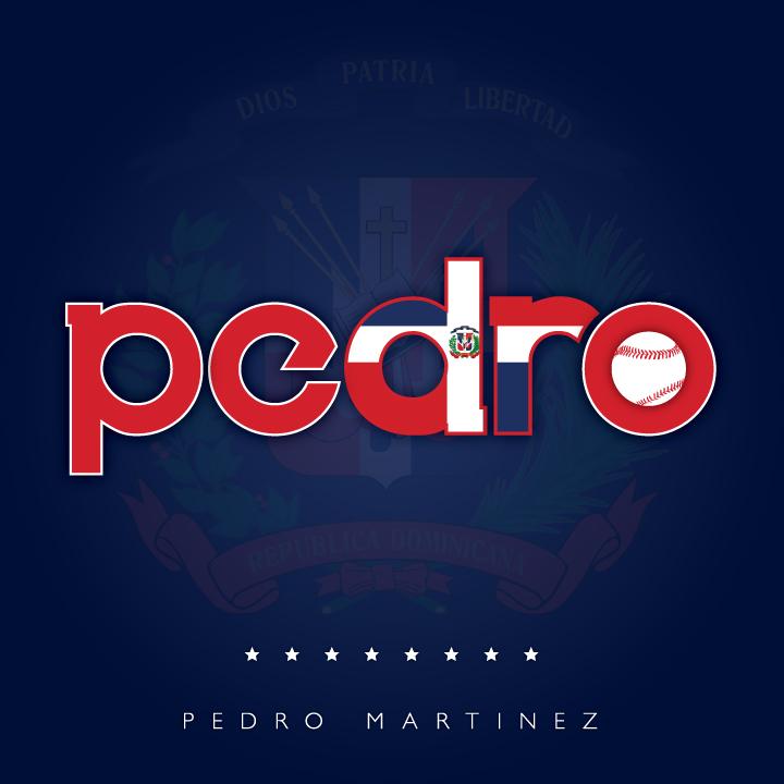  A custom logo &  a very happy birthday to Hall of Fame pitcher Pedro Martinez! Representing the DR! 