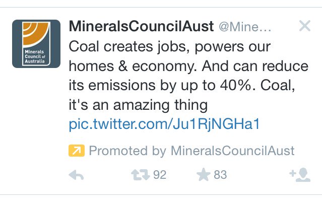 Promoting. You're doing it wrong. Way way wrong. #endofcoal #climateactionnow #nonewcoal #nosociallicence