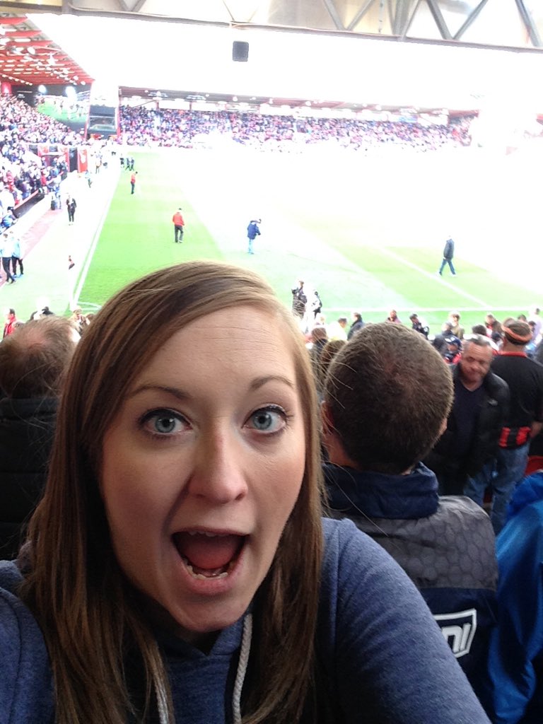 CheltFoodie's tweet photo. Having fun at @afcbournemouth #bubigmatch first football game in about 10 years! #football #xboxplease #sillyface https://t.co/OulfwQcKfo