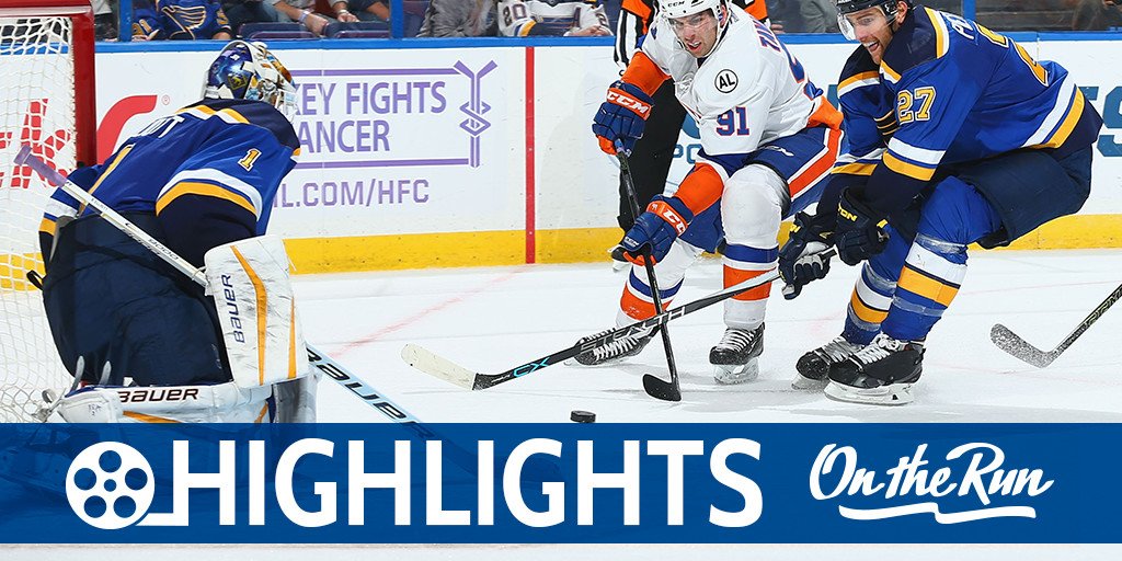 StLouisBlues's tweet image. Get caught up with highlights from last night's OT tilt, pres. by On the Run. #NYIvsSTL 

📺: bit.ly/1024OTRH