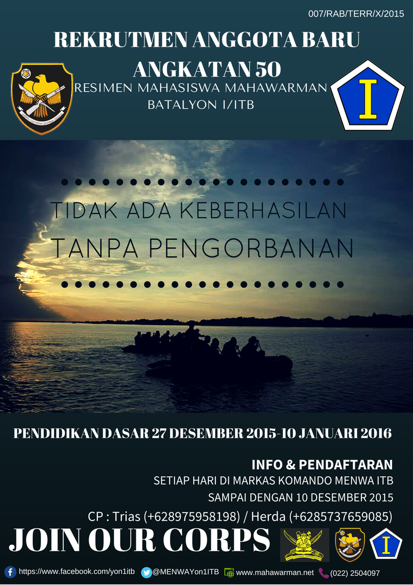 Menwa Mahawarman ITB (@menwayon1itb) on Twitter photo 