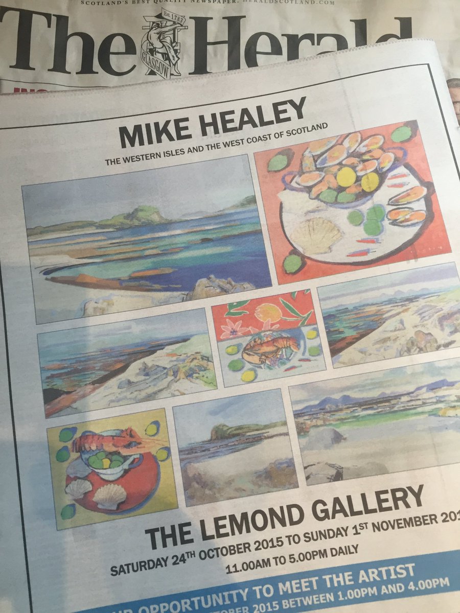 The Lemond Gallery (@lemondgallery) on Twitter photo Thank you to The Herald - driving coverage of the Arts in Scotland. <a href="/MartinShields1/">Martin Shields</a> @Herald_Editor. Thank you to The Herald - driving coverage of the Arts in Scotland. <a href="/MartinShields1/">Martin Shields</a> @Herald_Editor.