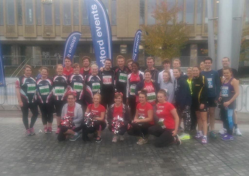 BradfordUniWRFC's tweet photo. @TeamBradfordAU taking part in the @bradfordcityru1, massive well done to everyone who took part!! https://t.co/FS8bQwaanq