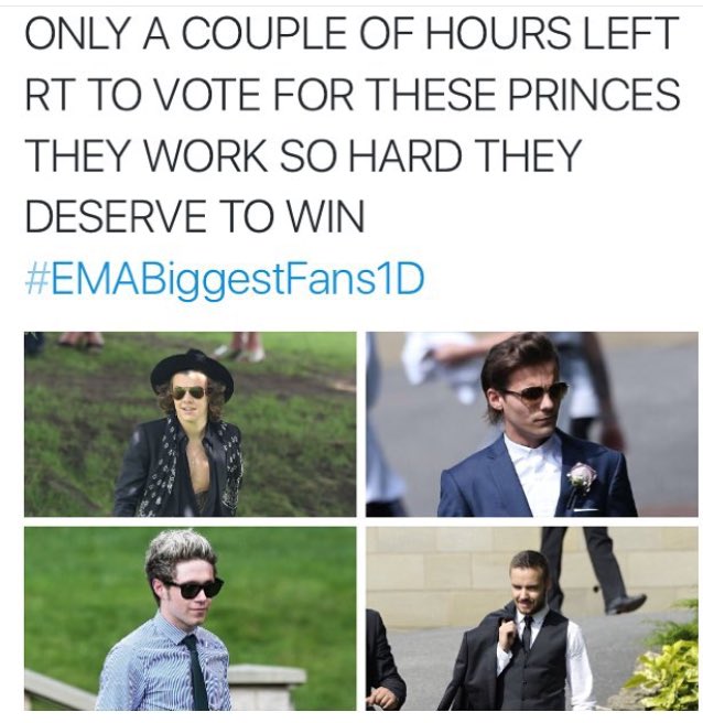 #EMABiggestFans1D ...go 1D🤘🏽