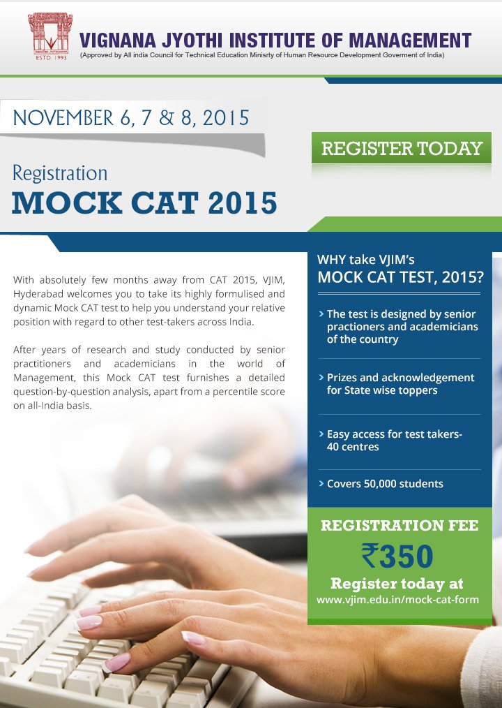 VjimHyderabad's tweet photo. Keep calm and make the most of the last minute of CAT, 2015: https://t.co/7nIGHHIQoJ
#MockCAT #ExamStress #Bschool https://t.co/4OZb48xwpa