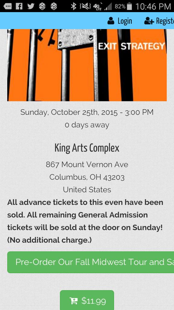 RefLarryPeace's tweet photo. Last day of the .@CHIKARApro Midwest Tour, Columbus, OH #KingArtsComplex #ExitStrategy Bell Time 3pm! https://t.co/EdOZKAgrzZ