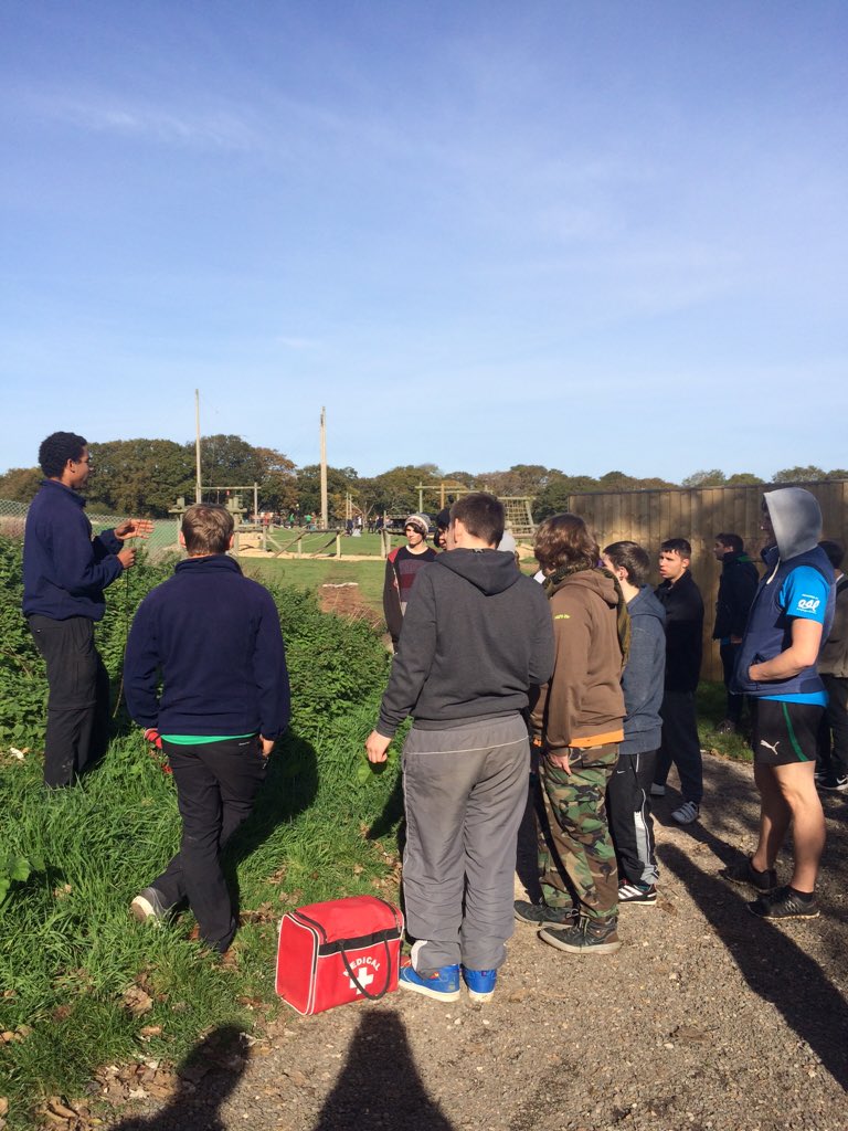 NCSexeter4's tweet photo. All the guys doing bushcraft! After this we will all be like @BearGrylls 😎 @Engage4LifeUK https://t.co/jHFlnb9zsB