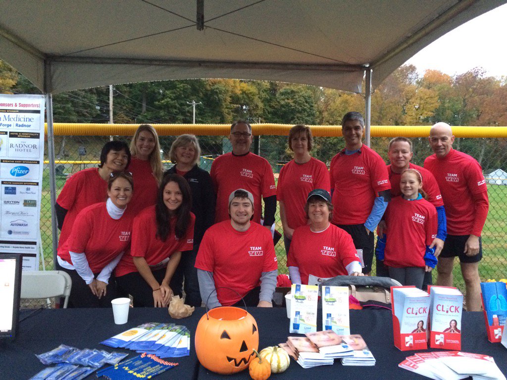 dbrownala's tweet photo. Thank you @tevapharm for your support of #radnorrun @AmericanLungPA https://t.co/uoFvCJ31Dr