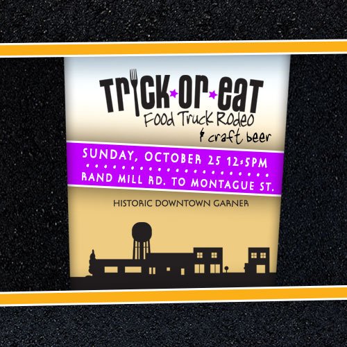 It's TODAY! #DowntownGarner #TrickorEat #FoodTruck Rodeo! 12-5 Main St Admission &amp; Parking are FREE!  Bring the fam!