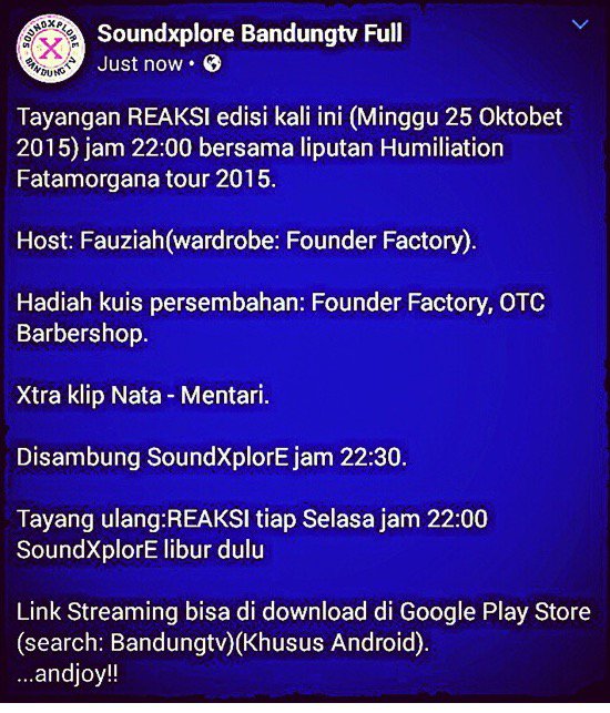 Jangan Lupa Malam Ini Mulai Jam 22.00 Liputan <a href="/humiliationINA/">HUMILIATION</a> Di <a href="/reaksi/">ReaksiAre-meDivision</a> BdgTV | Teman2 Luar Kota Bisa Streaming Yaa