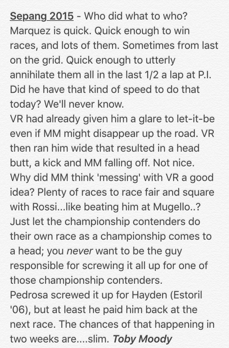 TobyMoody's tweet photo. My thoughts after a dramatic day of #MotoGP https://t.co/ogMH2qGTH7