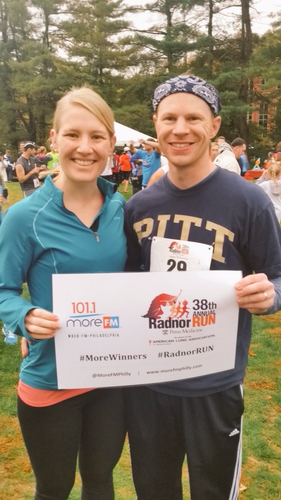 B101Philly's tweet photo. No dark clouds are gonna stop the runners here at the #RadnorRUN! Head out to support the #americanlungassociatoon! https://t.co/vxGi83nKqH