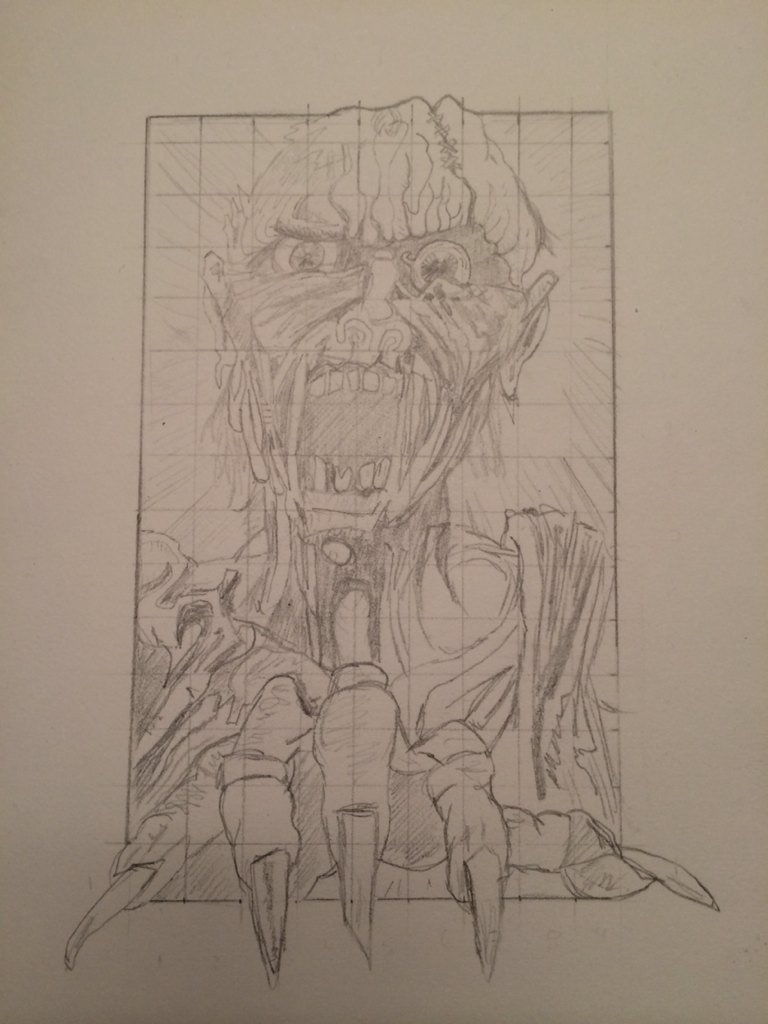 RobertSzyngiel's tweet photo. #zombie #walkingdead #fightingfantasy #homage #preink https://t.co/bo6okRHw76