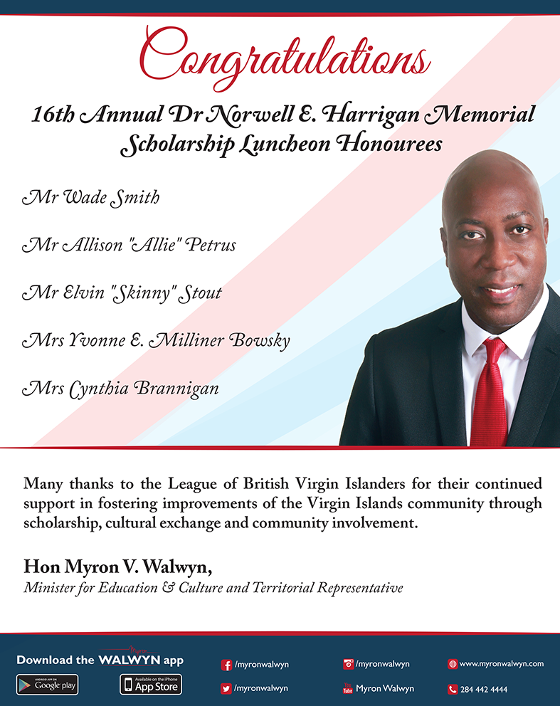 MyronWalwyn's tweet photo. Congratulations to this year's honourees of the 16th Annual Dr Norwell E. Harrigan Memorial Scholarship Luncheon. https://t.co/0JEYQw6BhB