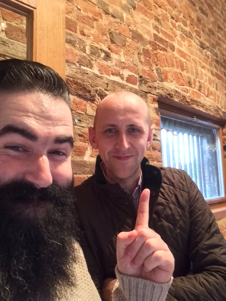 Out and about today. Bumped into this old face! Great to have a catch up 😊