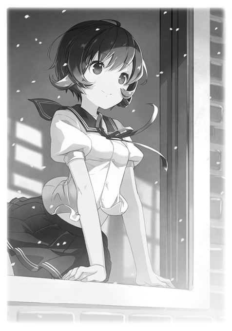 #描いた絵をモノクロにしていくとかっこいい ではなった… 