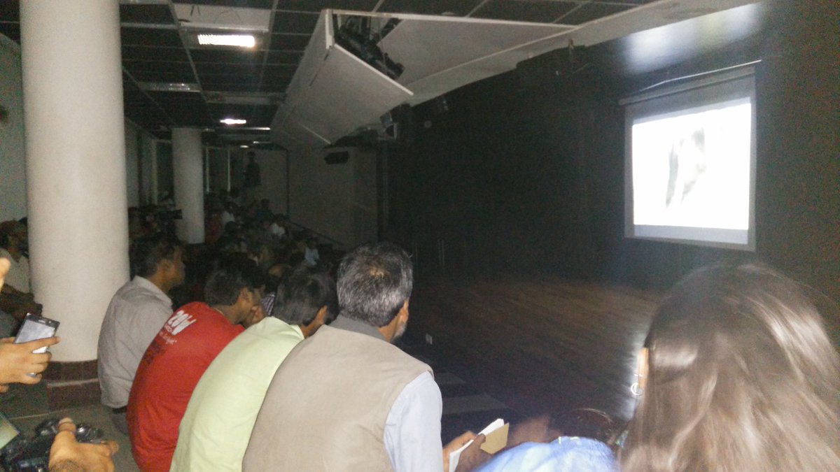 FoElephants's tweet photo. Movie screening - Gods in Distress, by  @bahardutt  - Environment editor for CNN-IBN https://t.co/NVWhpLiISE