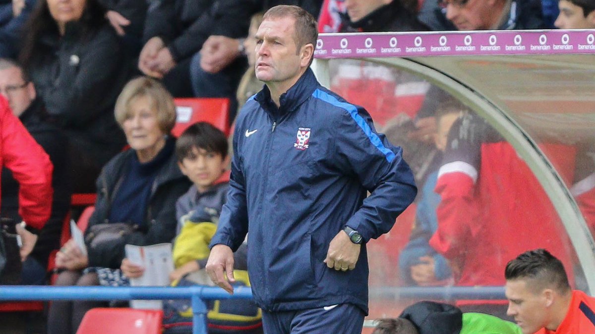 YorkCityFC's tweet photo. Manager left disappointed following home defeat to AFC Wimbledon. More here https://t.co/psY3aoRPgf https://t.co/AhDYkD72pv