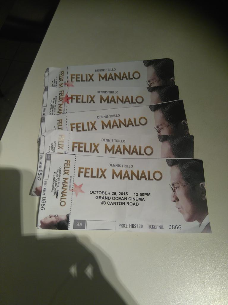 Finally I have watched #FelixManaloNowShowing in Hongkong!