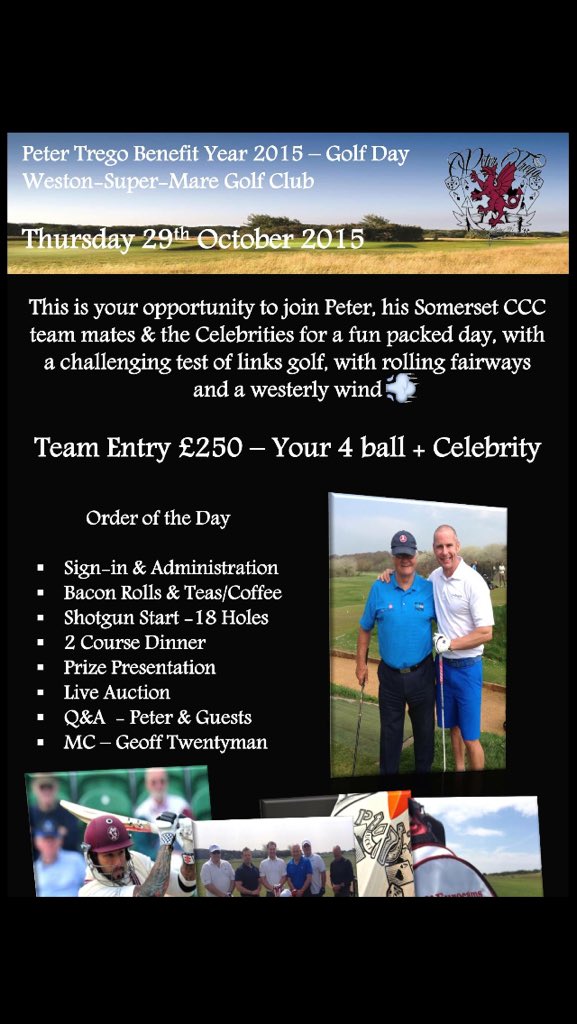 If you fancy putting a team in for Thursday then HURRY UP. It's going to be another great day in the <a href="/tregs2015/">Peter Trego Benefit</a> 🍻⛳️