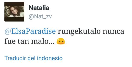 ElsaParadise's tweet photo. @Nat_zv peor es que mi móvil crea que hablas indonesio ajajajajja https://t.co/rYlGFoJmYd
