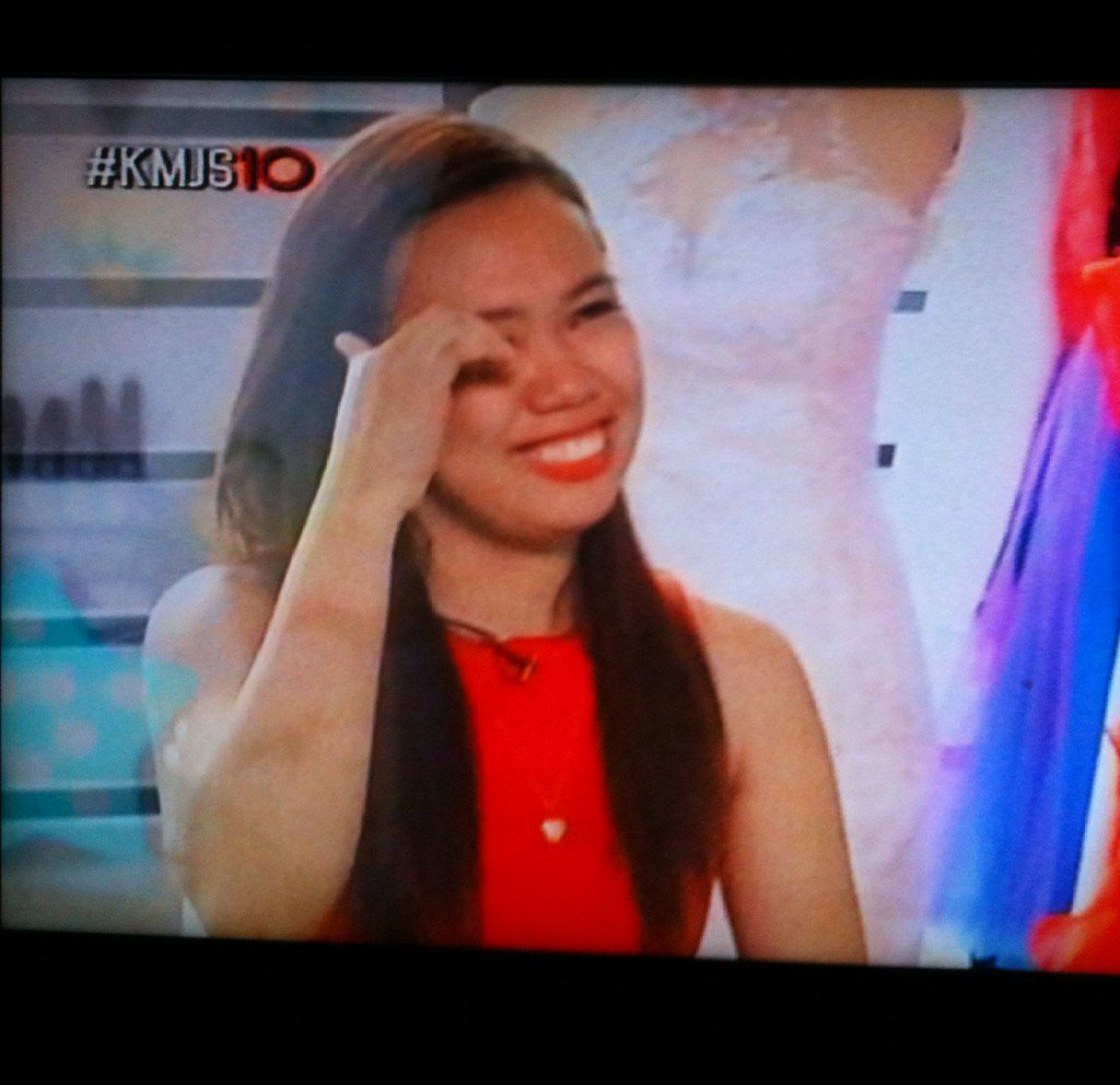 jhocapule's tweet image. Just watched the interview of my friend hu create a dress 4 our idol.Thank u @mainedcm at napansin mo sya.😘 #KMJS10