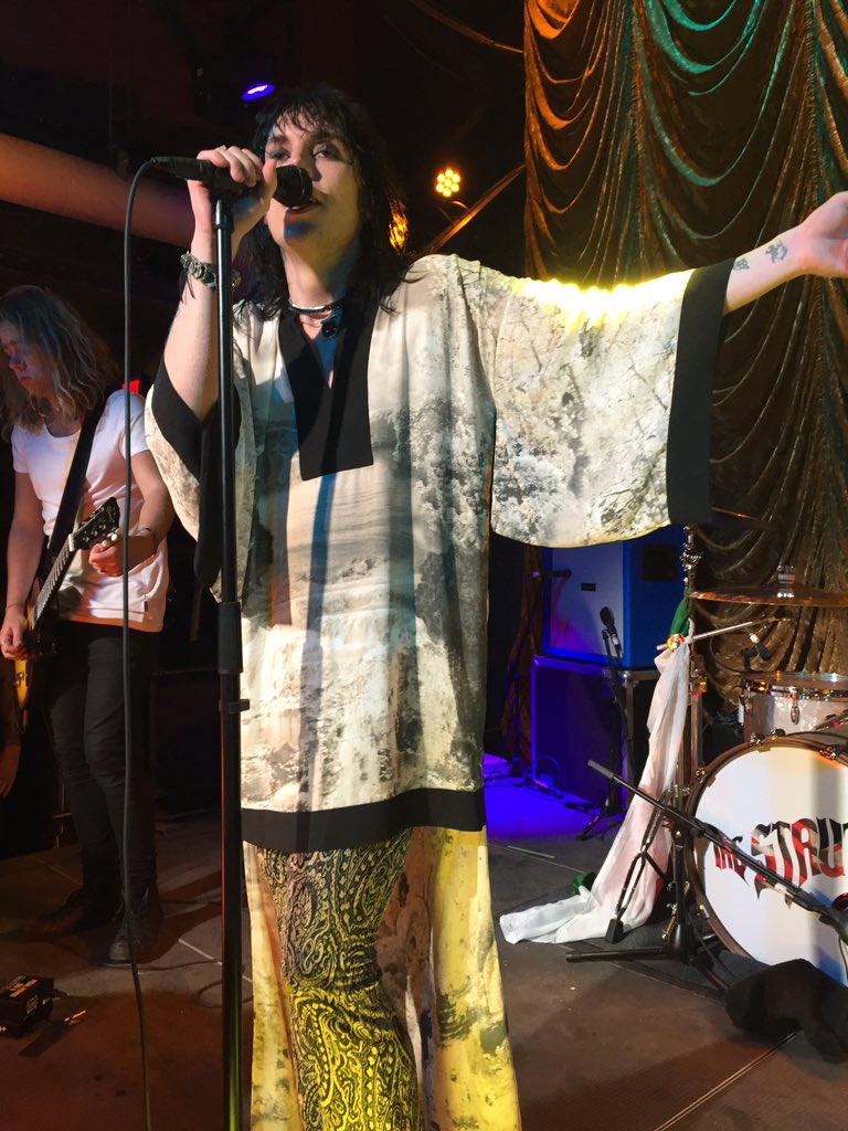 WAPSoltis's tweet photo. The many looks of the always majestic, insanely glamorous @LukeStruts of @TheStruts!!#StrutsLive https://t.co/Ko9RGev16M