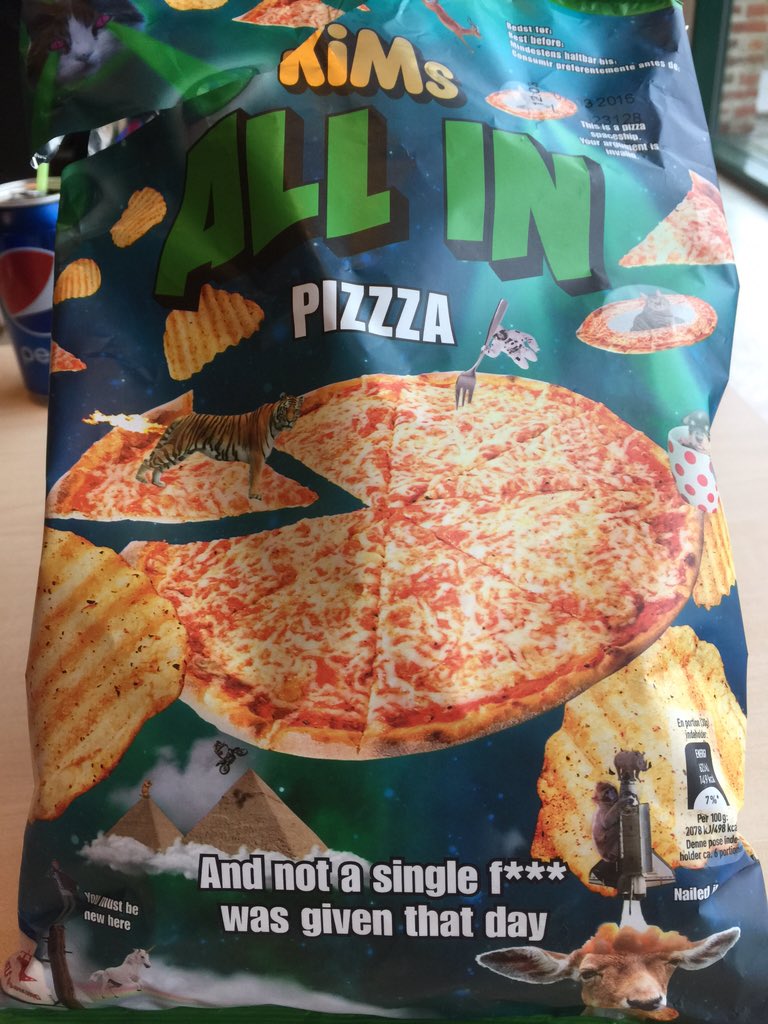 johndearcnn's tweet photo. #Denmark is #Allin! Strange packaging from the market leader in chips here. New slogan @joshlevs? https://t.co/slYkjTUqbi