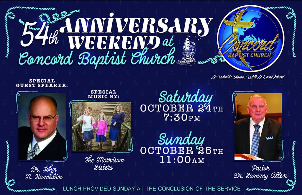 CBCFairmount's tweet photo. Just under 1 hour till the main service for the 54th Anniversary Weekend!  Come celebrate with us &amp; @DrJohnNHamblin! https://t.co/ozowL4QtPB