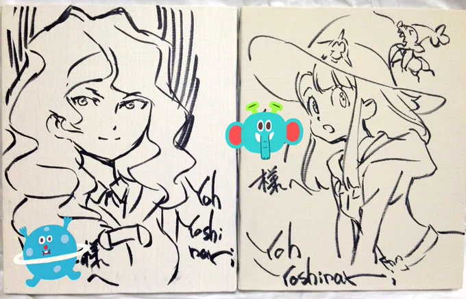 TRIGGER展で吉成さんにサインをかいていただきました…!すごかった… 