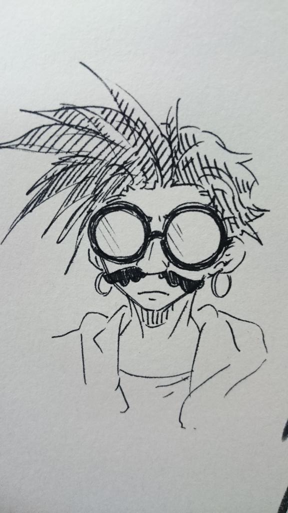 久しぶりに描いたンドゥールさん
もちっと真面目に描きゃあ良かったと反省 