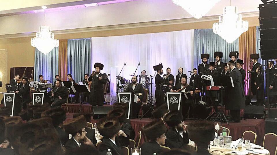 Beautiful gig last night in New Square. Yisoscher Guttman and <a href="/shulemmer/">SL</a> on vocals.