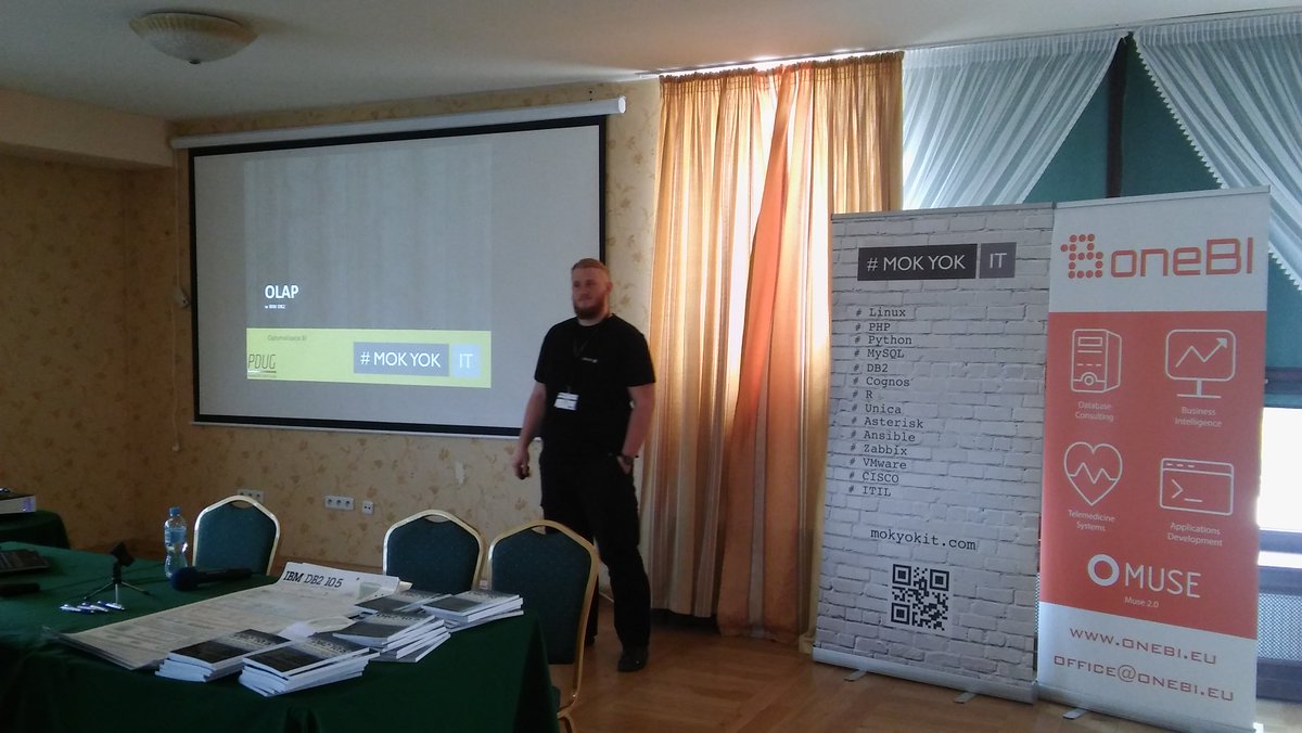 MariuszZysk's tweet photo. Oto jak w sobotę wygłaszałem prelekcję o OLAP w DB2 na #dbConf !
Powered by #MOKYOKIT and #PDUG https://t.co/KY5mII7pBz