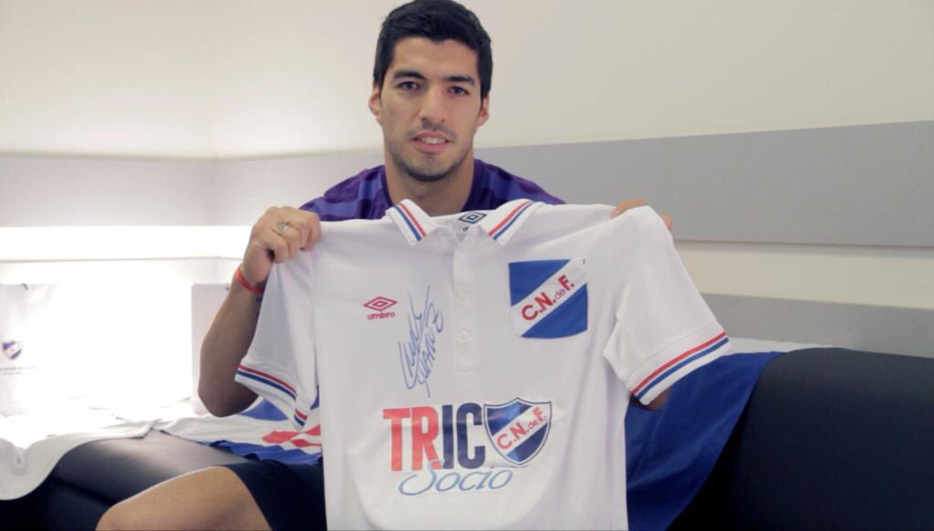Nacional's tweet photo. ¡Sorteamos una camiseta del goleador del día, @LuisSuarez9 nacido en la #CanteraInagotable entre los que hagan RT! https://t.co/CrFGtUppMy