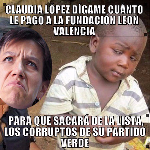 NoMasDeLoMismo5's tweet photo. @CLOPEZanalista Es la persona más conveniente y asolapada que conozco, así como su partido @PartidoVerdeCoL https://t.co/YSPq4R3mfu