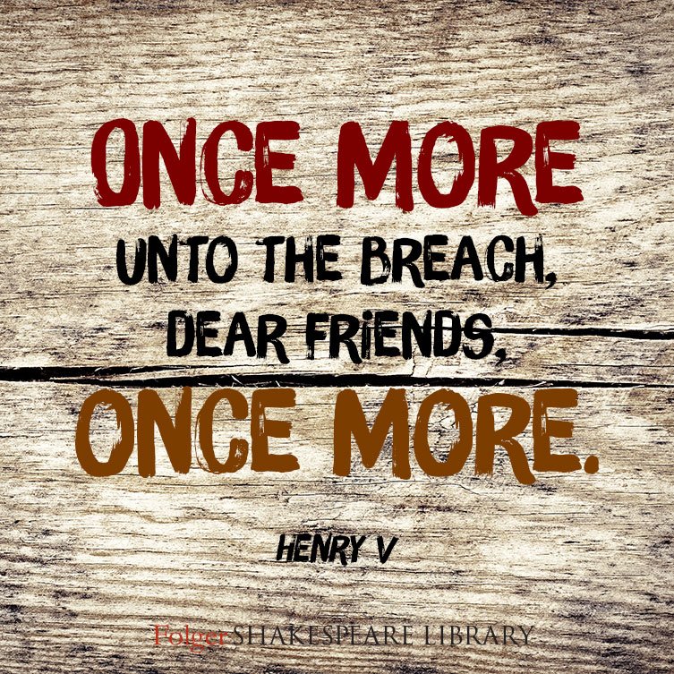 FolgerLibrary's tweet photo. "Once more unto the breach..." Today marks the 600th anniversary of the Battle of Agincourt. #HenryV #Shakespeare https://t.co/9AzjIKcLup